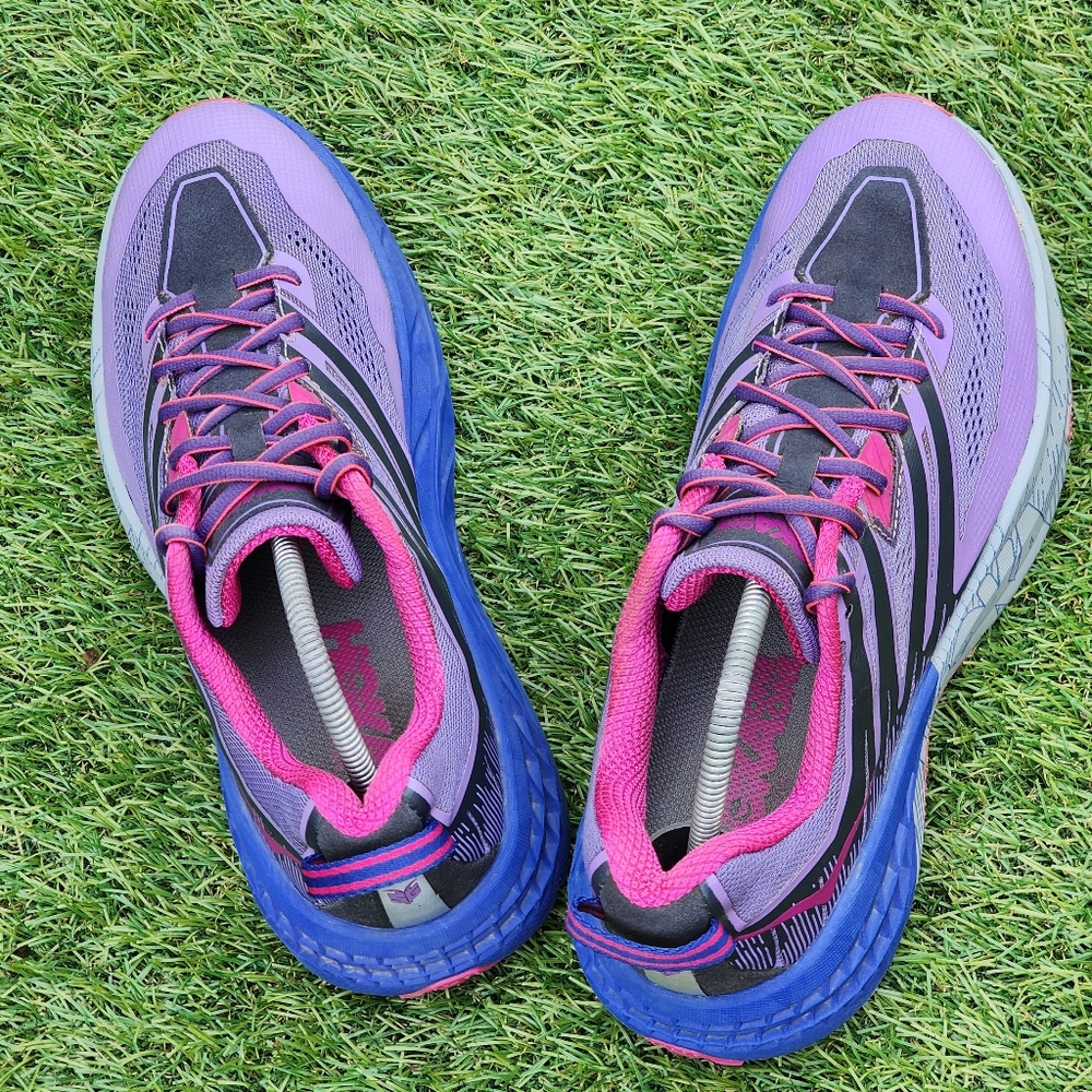 Women's Purple and Pink Running Shoes - Picture 7 of 9